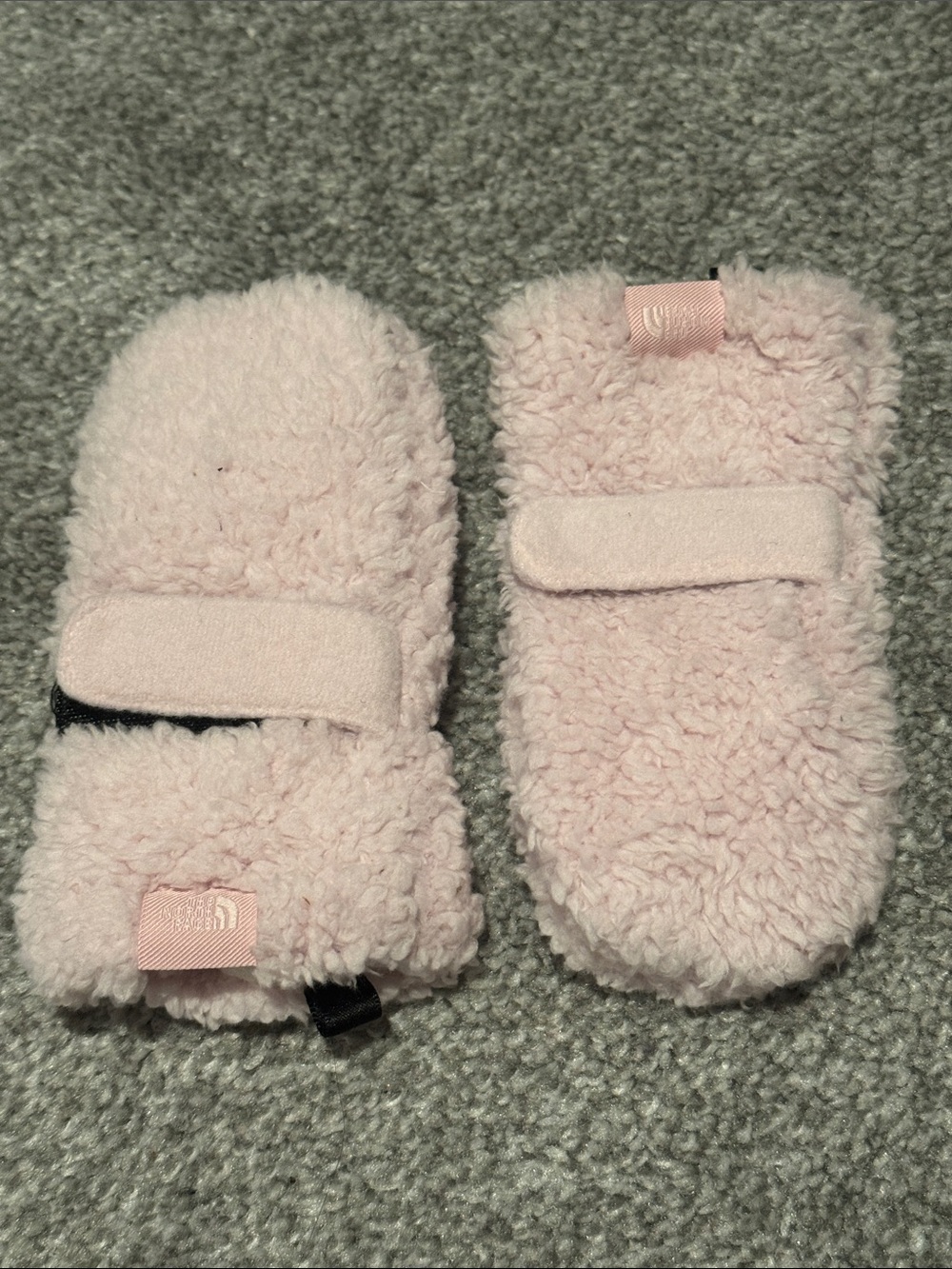 The North Face Baby Bear Mittens Kids 12-24M Pink Fleece Gloves